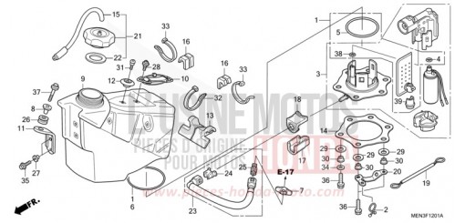 RESERVOIR A CARBURANT (CRF450RB/C) CRF450RC de 2012